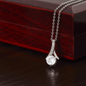 Alluring Beauty Necklace - No Message Card - Luxury box - You Make It Special