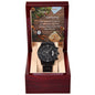 To Man | Time With You | Black Chronograph Watch MC6