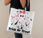 Bootiful Ghost Halloween Trick or Treat Bag - White (TB - BtflGTT - S2408) - You Make It Special