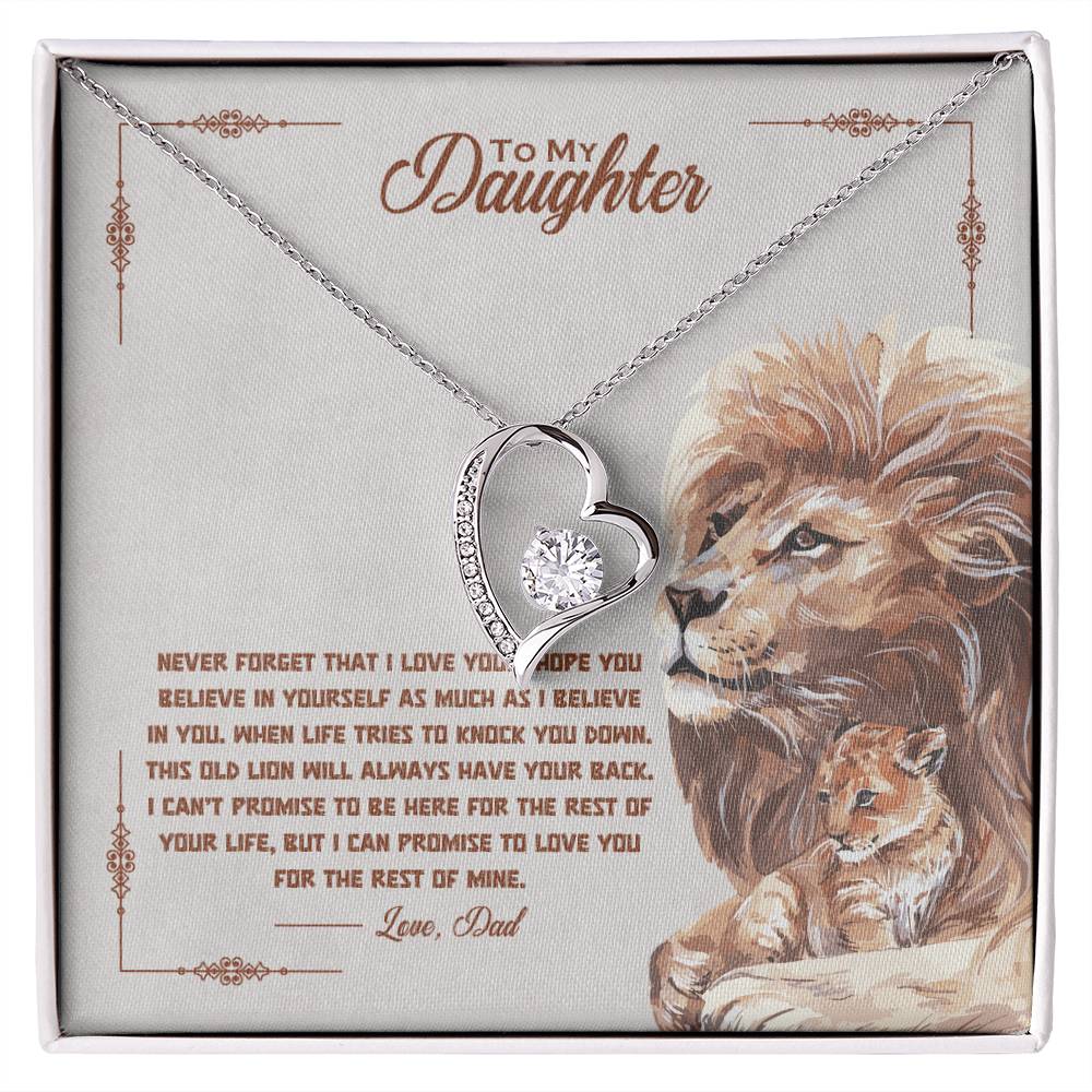 Daughter From Dad | Never forget Sidelion | Forever Love Necklace - You Make It Special