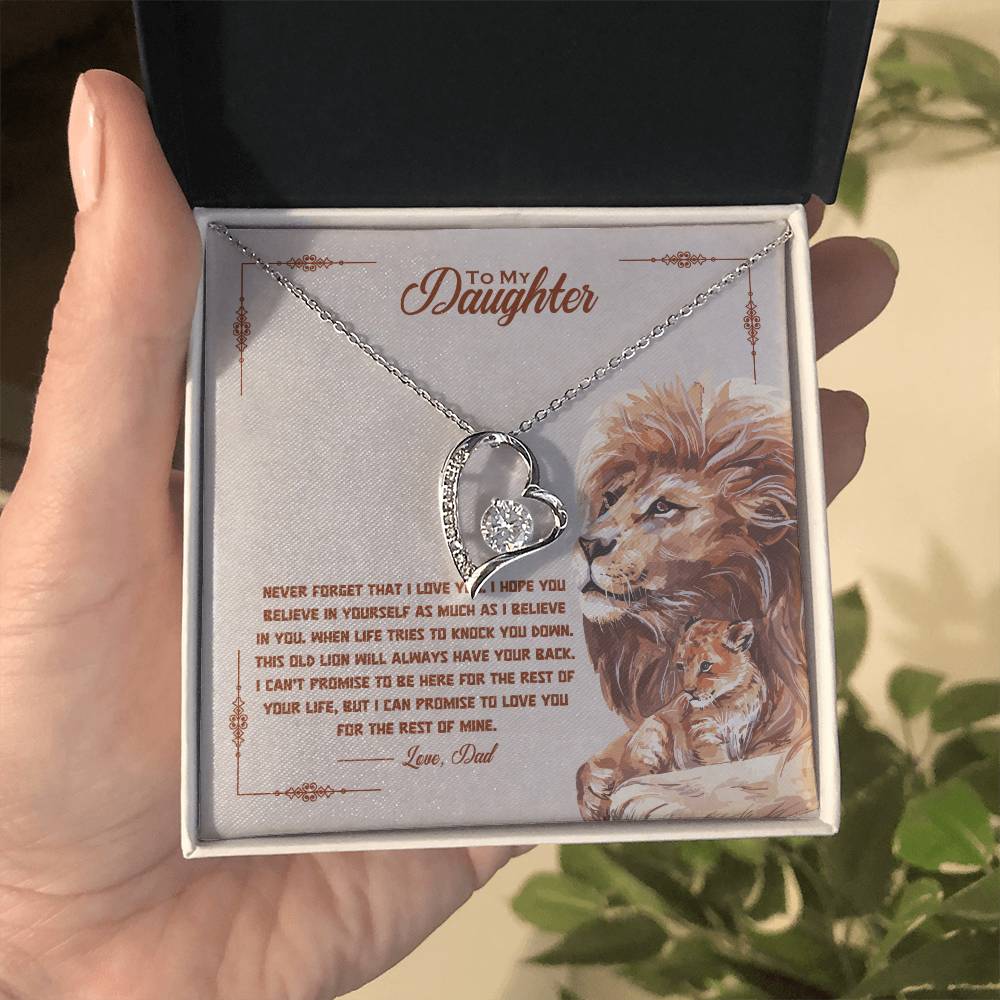 Daughter From Dad | Never forget Sidelion | Forever Love Necklace - You Make It Special