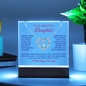 Daughter Someday when | Acrylic Plaque with Alluring Beauty Necklace - You Make It Special