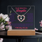 Daughter Someday when | Acrylic Plaque with Alluring Beauty Necklace - You Make It Special