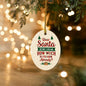 Dear Santa Before I Explain Oval MDF Ornament - You Make It Special