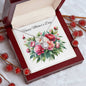 Happy Mother's Day necklace | Eternal Hope Necklace (EHN-M-HMDFwrW-S2404) - You Make It Special