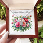 Happy Mother's Day necklace | Eternal Hope Necklace (EHN-M-HMDFwrW-S2404) - You Make It Special