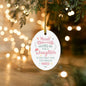 Having Me For A Daughter Oval MDF Ornament - You Make It Special