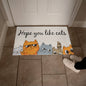 Hope You Like Cats Doormat Welcome Mat (DM-HpLkCats-LtBrn-S2404) - You Make It Special