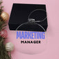MARKETING MANAGER Acrylic Circle Ornament - You Make It Special