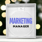 MARKETING MANAGER Acrylic Circle Ornament - You Make It Special