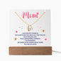 Mom Forever Thankful Keepsake Acrylic Bundle with Forever Love Necklace - You Make It Special