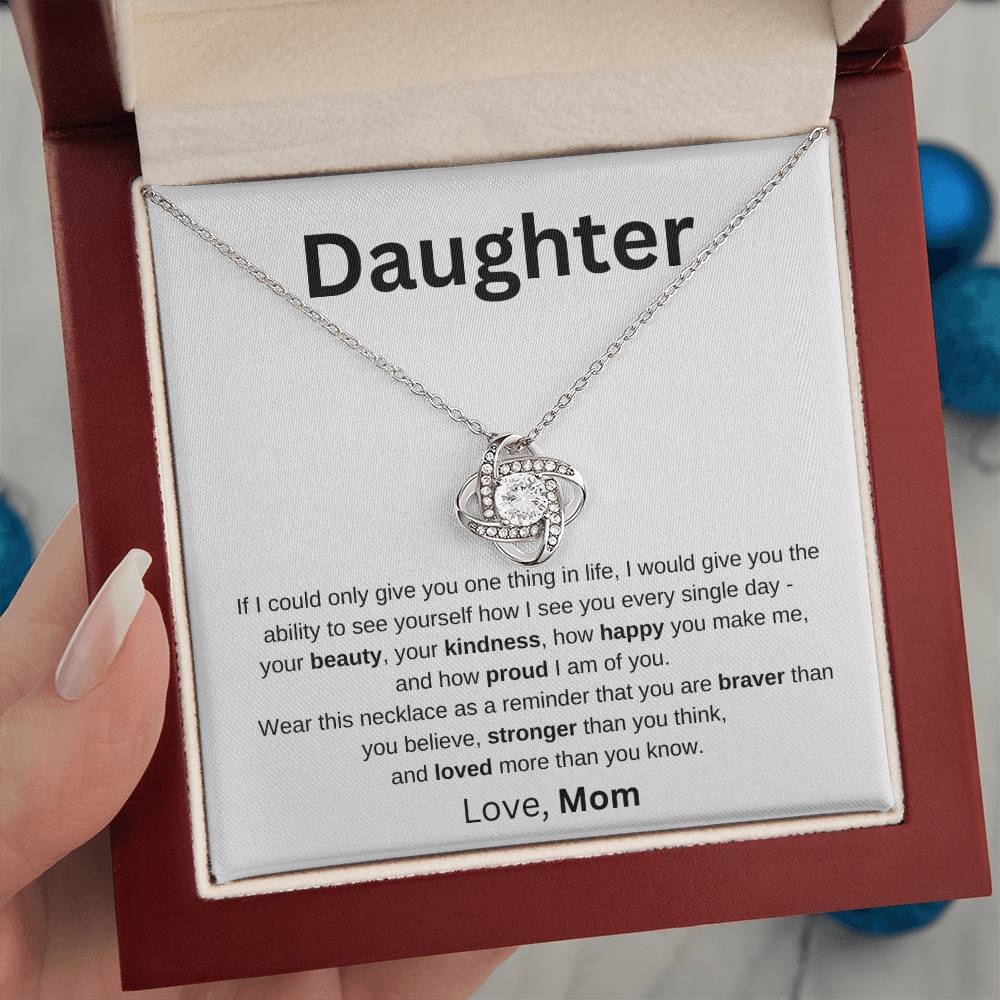 To Daughter Love Mom | If I could only give you one thing - You Make It Special