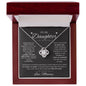 To Daughter Love Mommy | SOMETIMES IT'S HARD TO | Love Knot necklace - You Make It Special