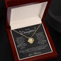 To Daughter Love Mommy | SOMETIMES IT'S HARD TO | Love Knot necklace - You Make It Special