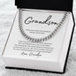 To Grandson Love Grandpa | When you wear this | Cuban Chain - You Make It Special