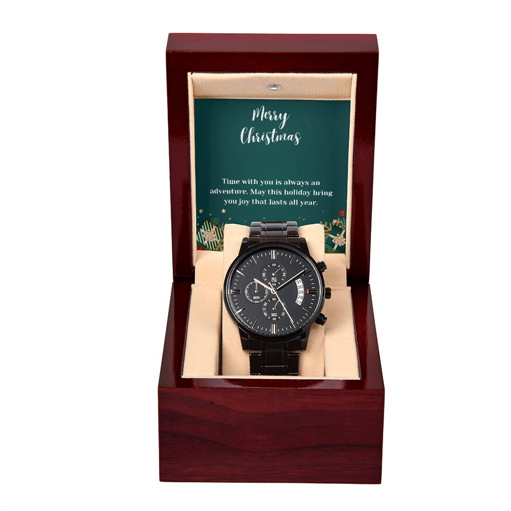 To Man | Time With You | Black Chronograph Watch MC10 - You Make It Special