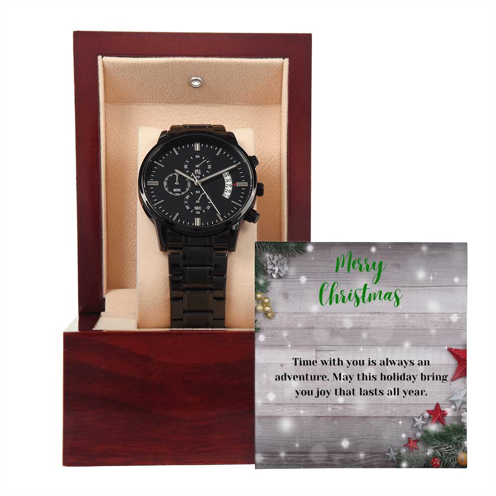 To Man | Time With You | Black Chronograph Watch MC12 - You Make It Special