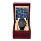 To Man | Time With You | Black Chronograph Watch MC25 - You Make It Special
