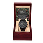 To Man | Time With You | Black Chronograph Watch MC28 - You Make It Special