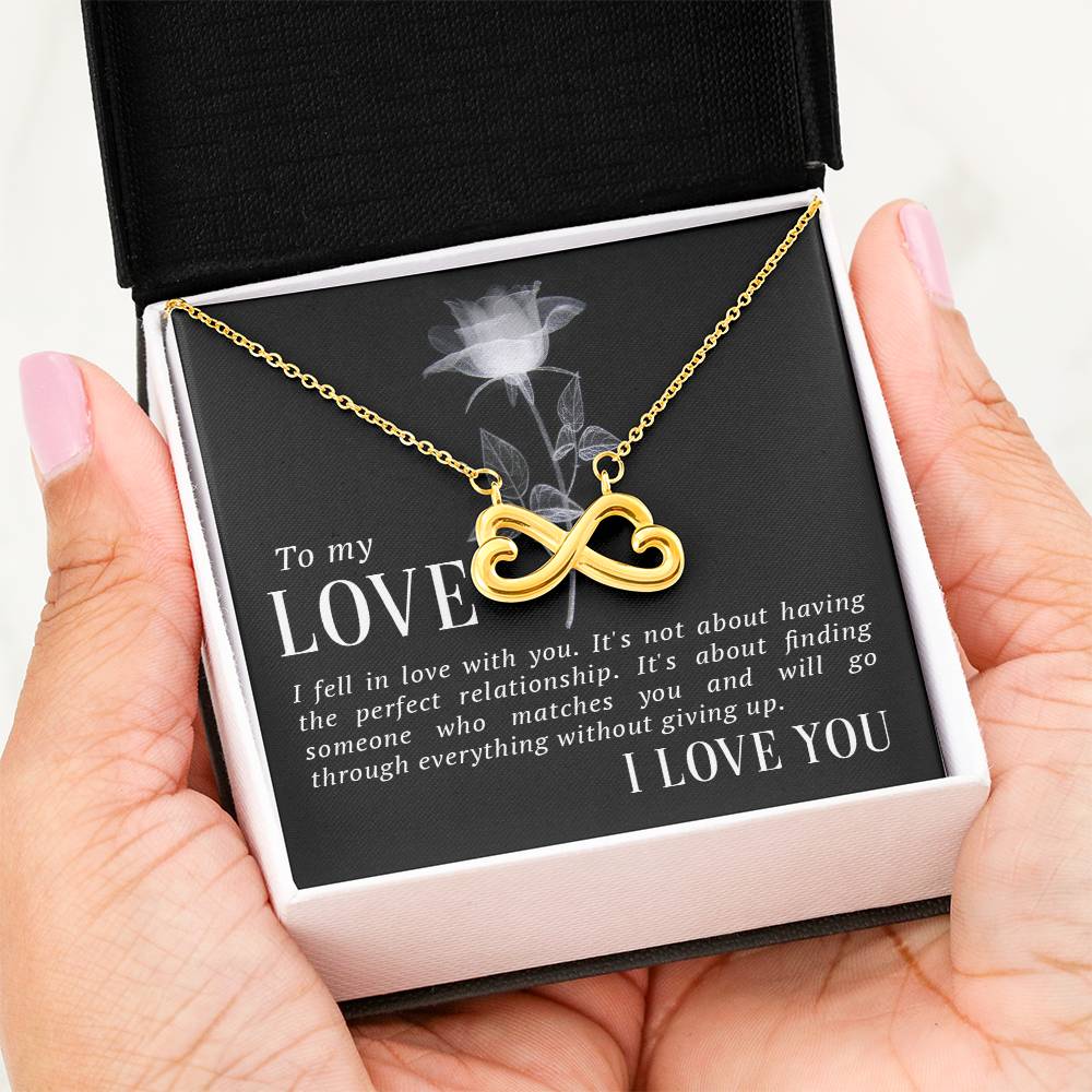 To My Love | I fell in love | Endless Love necklace - You Make It Special