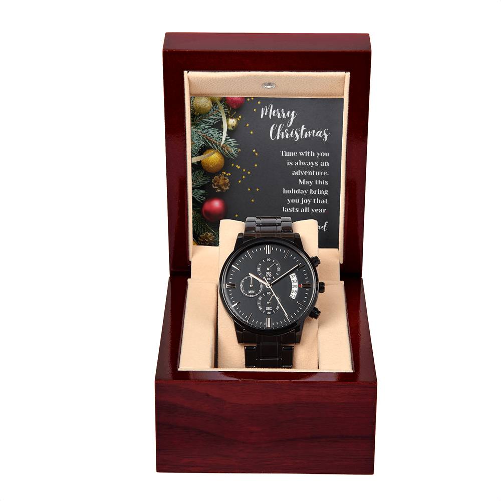 To Son | Time With You | Black Chronograph Watch MC8 - You Make It Special