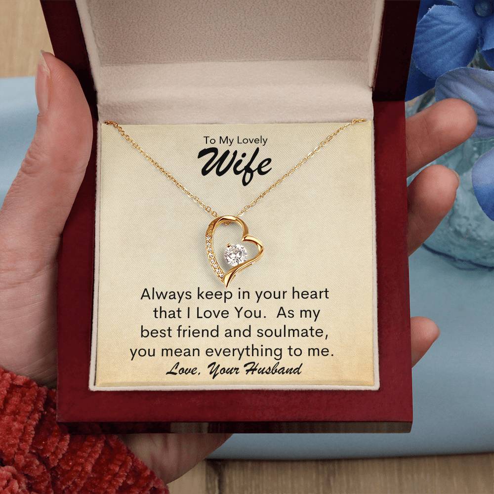 To Wife From Husband | Keep In Heart | Forever Love Necklace - You Make It Special