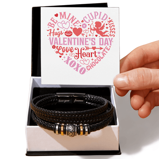 Valentine Words In Heart | Love You Forever Bracelet - You Make It Special