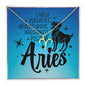 Aries necklace | Zodiac symbol necklace (ZN-ARIES-S2403) - You Make It Special