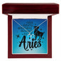 Aries necklace | Zodiac symbol necklace (ZN-ARIES-S2403) - You Make It Special