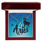 Aries necklace | Zodiac symbol necklace (ZN-ARIES-S2403) - You Make It Special