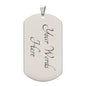 Breast Cancer FIGHT flag Dog Tag necklace (DTN-BRST-FGHT-S2309) - You Make It Special
