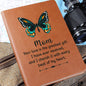 Butterfly leather journal | Mom Your love (LJ-BUT-MOM-S2309) - You Make It Special