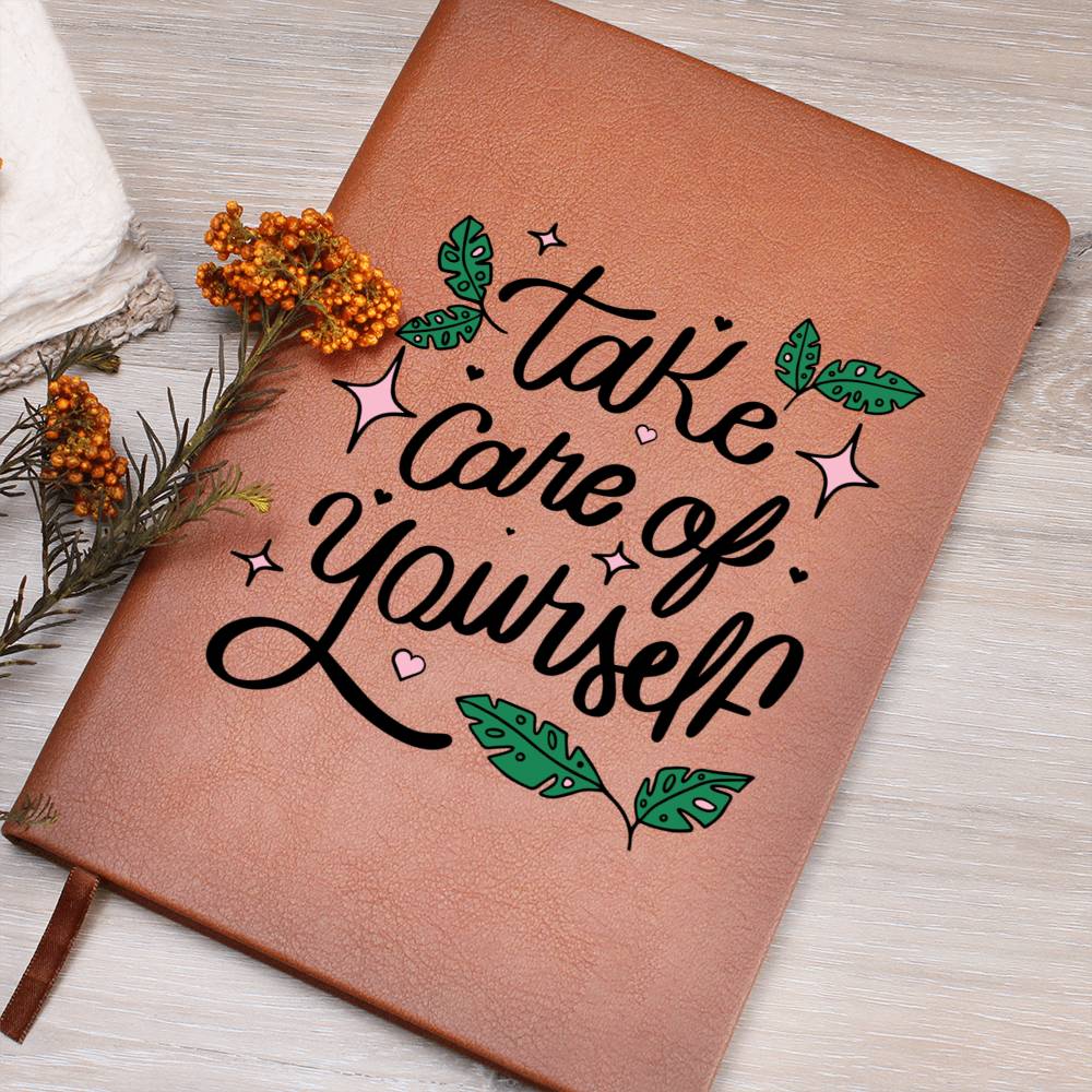 Care leather journal | Take care of yourself (LJ-CAR-TAK-S2309) - You Make It Special