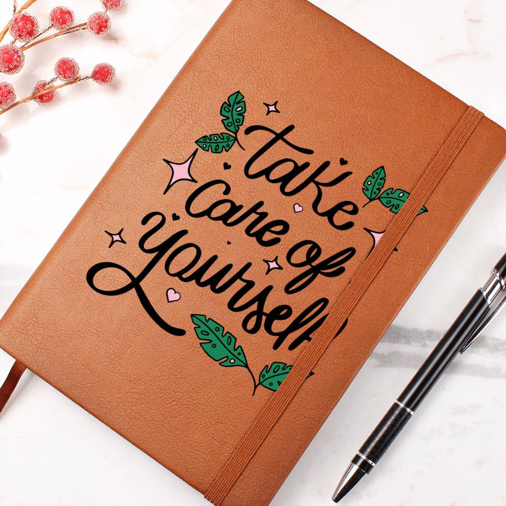 Care leather journal | Take care of yourself (LJ-CAR-TAK-S2309) - You Make It Special