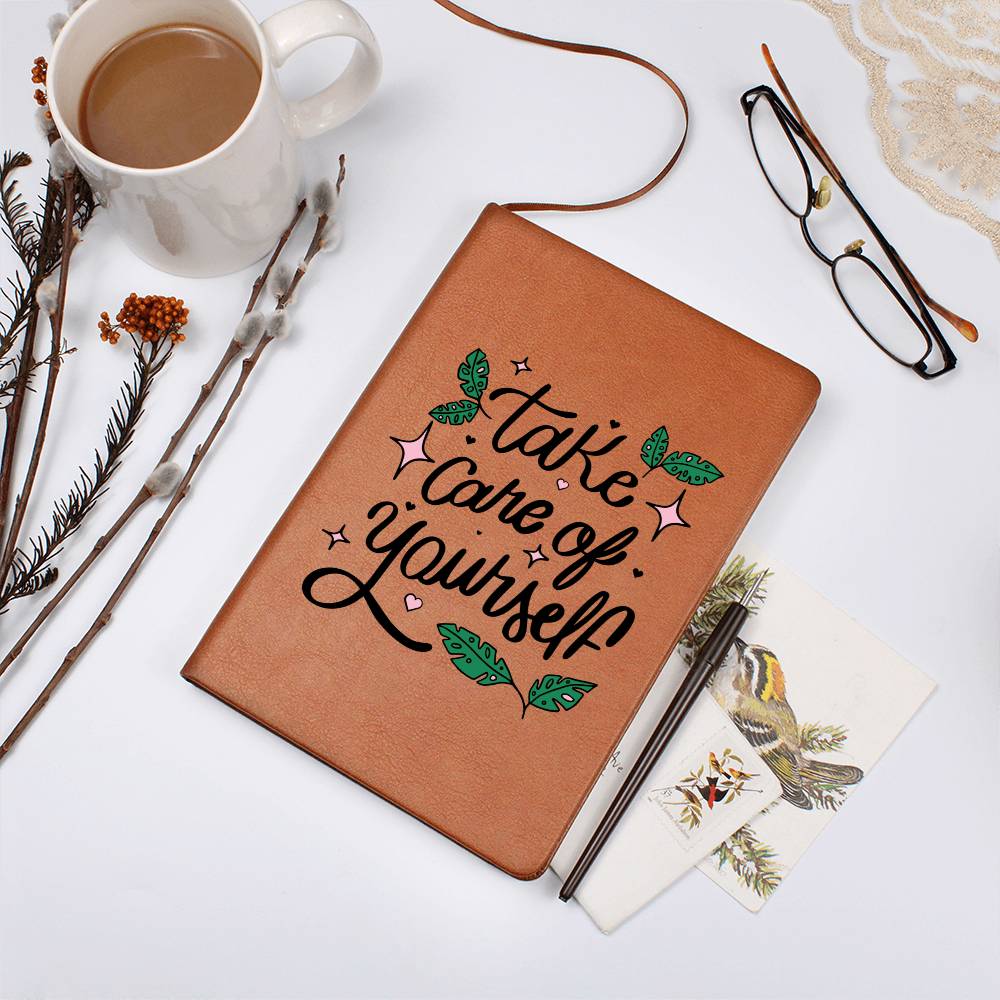 Care leather journal | Take care of yourself (LJ-CAR-TAK-S2309) - You Make It Special