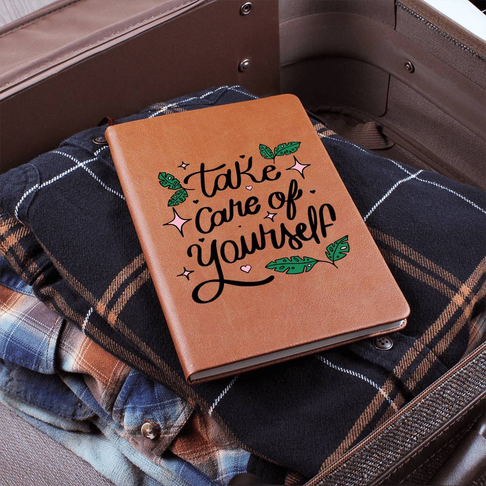 Care leather journal | Take care of yourself (LJ-CAR-TAK-S2309) - You Make It Special