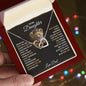 Daughter From Dad | Never Feel Alone | Interlocking Hearts Necklace (IHN-D-Dd-NeverFeelAlone-Bk-S2401) - You Make It Special