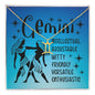 Gemini necklace | Zodiac symbol necklace (ZN-GEMINI-S2403) - You Make It Special