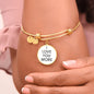 I LOVE YOU MORE Circle Bangle Bracelet-Gold (CBB-ILvYouMoreGld-S2312) - You Make It Special