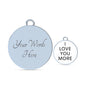 I LOVE YOU MORE Circle Bangle Bracelet-Silver (CBB-ILvYouMoreSlvr-S2312) - You Make It Special