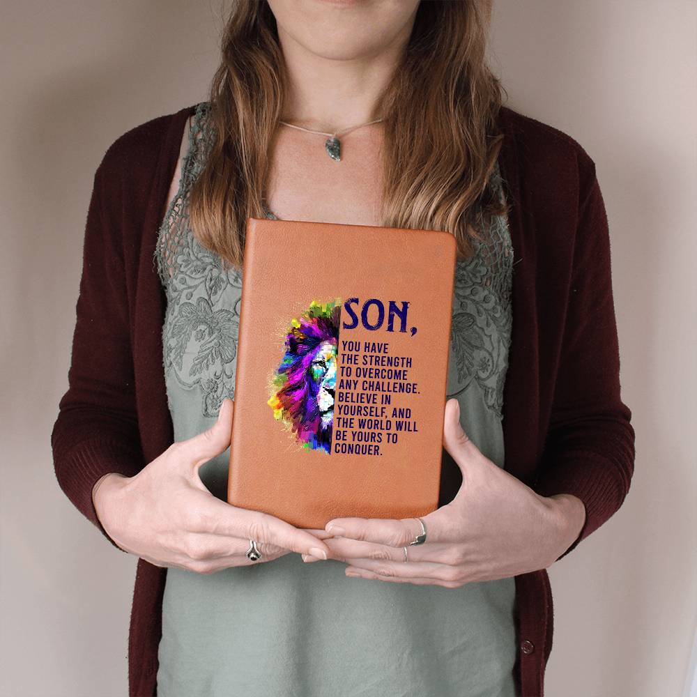 Lion leather journal | Son, You have the strength - You Make It Special
