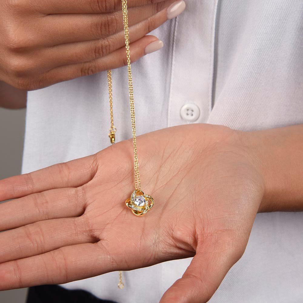 Love Knot Necklace-No Message Card - Luxury box (LVKN-NoMsgCard-LuxBox-S2311) - You Make It Special