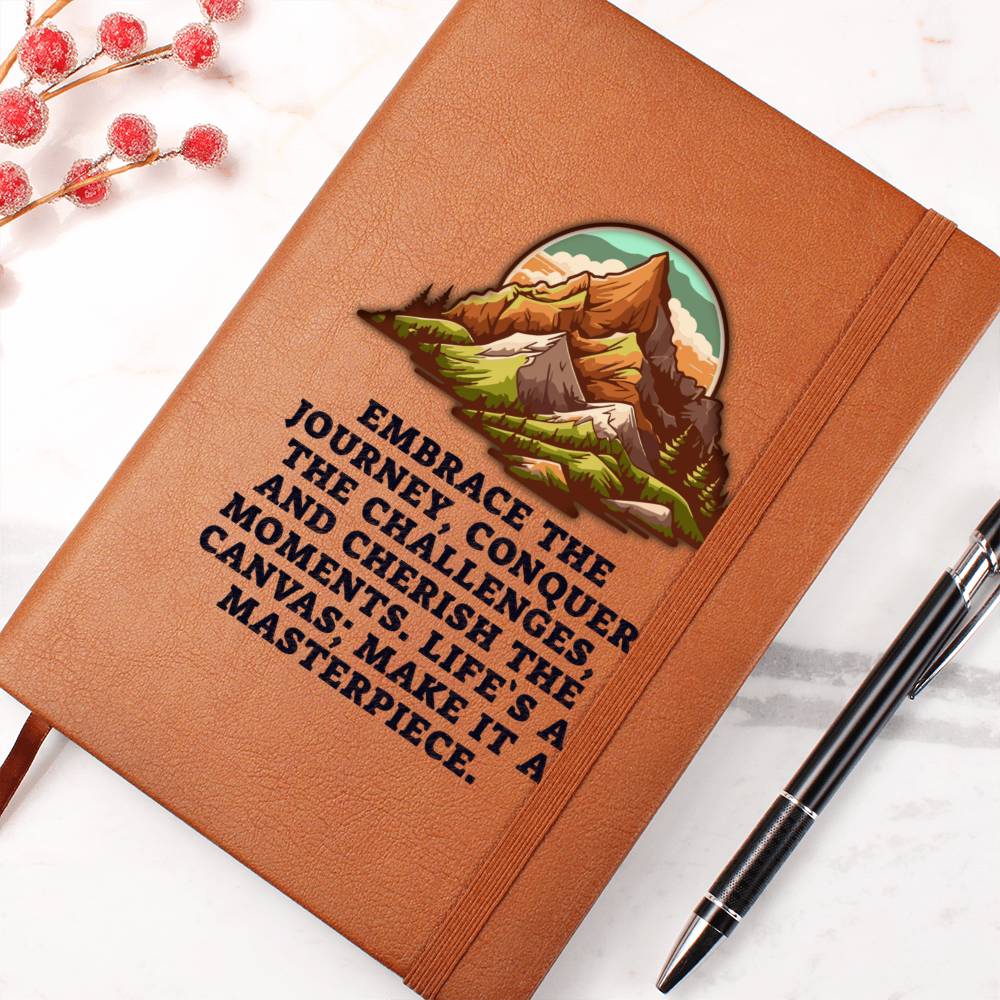 Mountain leather journal | Embrace the journey - You Make It Special
