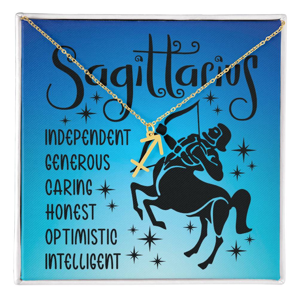 Sagittarius necklace | Zodiac symbol necklace (ZN-SGTTRS-S2403) - You Make It Special
