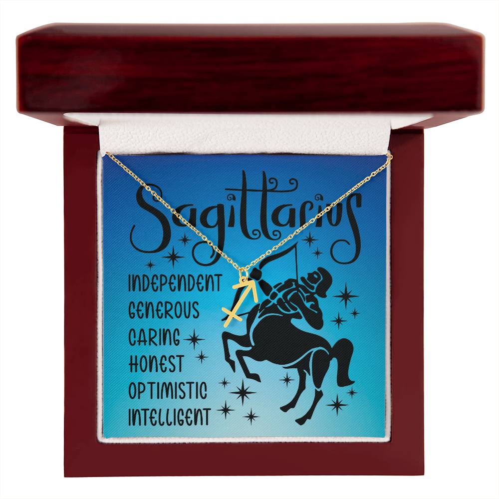 Sagittarius necklace | Zodiac symbol necklace (ZN-SGTTRS-S2403) - You Make It Special