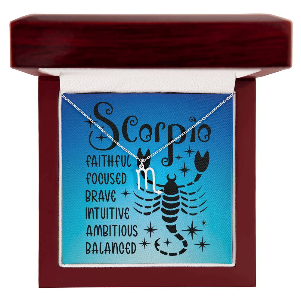 Scorpio necklace | Zodiac symbol necklace (ZN-SCORPIO-S2403) - You Make It Special