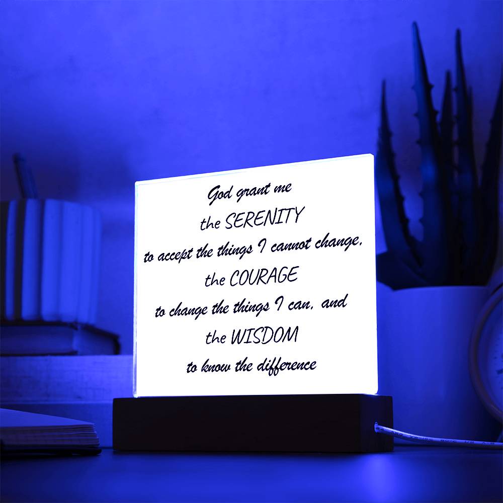 Serenity Prayer Acrylic Square (SA-SrntyPryr-S2312) - You Make It Special