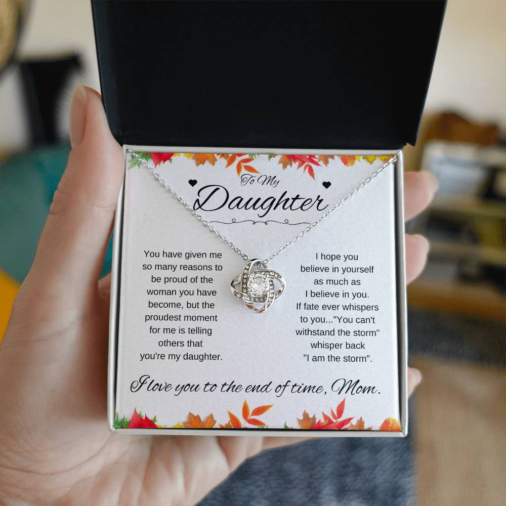 To Daughter From Mom | Fall leaves (LKN-D-M-FallLvs-You-W-S2309) - You Make It Special