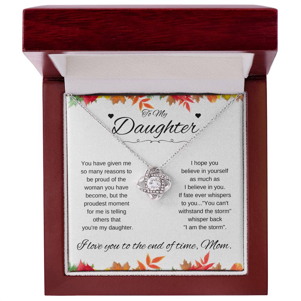 To Daughter From Mom | Fall leaves (LKN-D-M-FallLvs-You-W-S2309) - You Make It Special