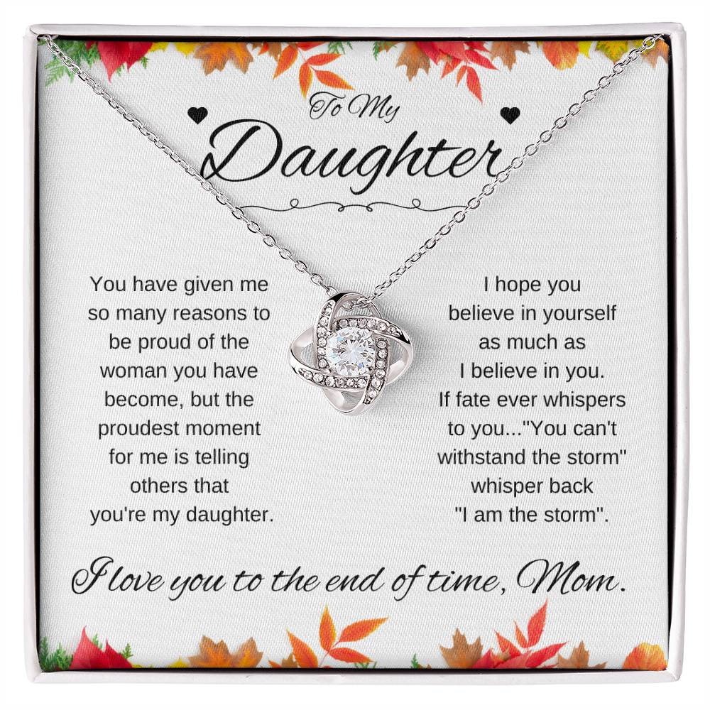 To Daughter From Mom | Fall leaves (LKN-D-M-FallLvs-You-W-S2309) - You Make It Special